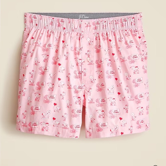 J crew heartbreak snoopy boxers pink - Picture 1 of 2